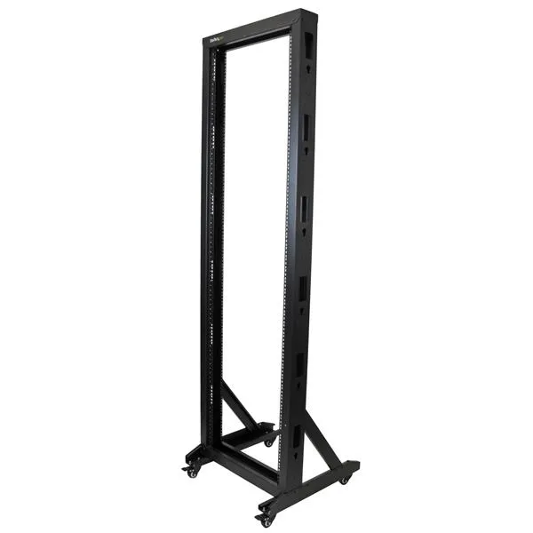 StarTech.com 2-Post 42U Mobile Open Frame Server Rack. Two Post 19in N