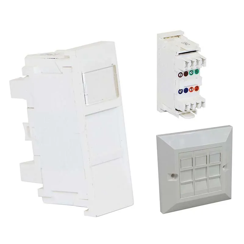 EXCEL RJ45 CAT.5e LOW PROFILE MODULE - SLIM WIDTH