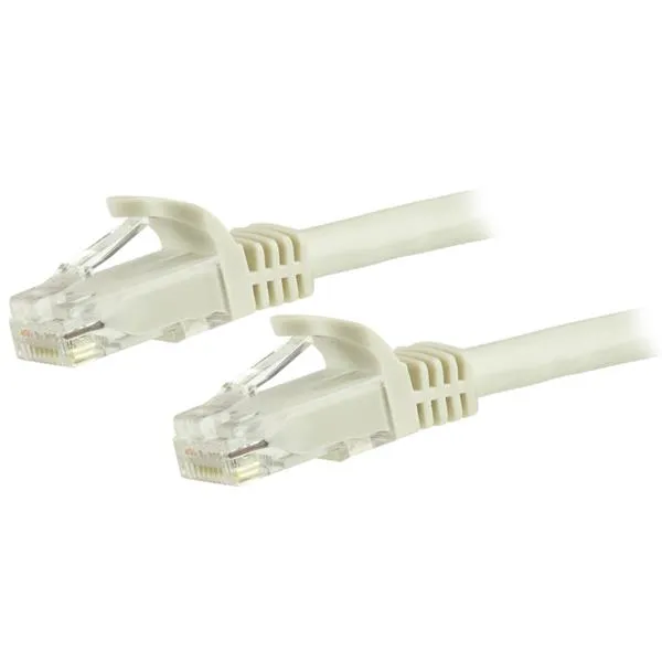 StarTech.com 1.5m CAT6 Ethernet Cable - White CAT 6 Gigabit Ethernet W