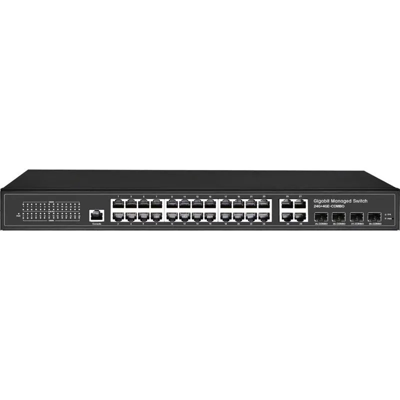 FDL 24 PORT + 4x RJ45/ SFP 1x CON PoE+ L2+ MANAGED SWITCH - 400W