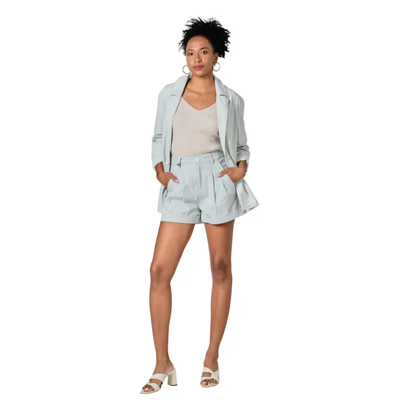 Striped oversized women's jacket F.A.M. Paris Ines