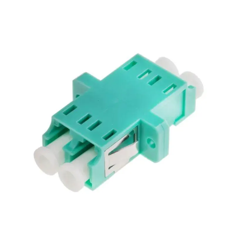 FDL LC DUPLEX MULTIMODE FIBRE OPTIC ADAPTER - AQUA