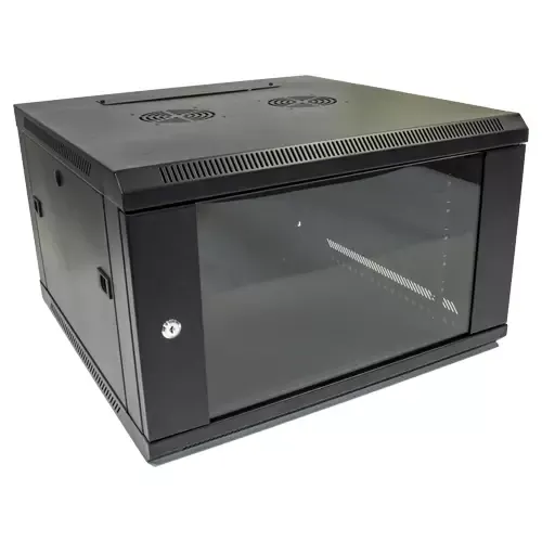 Cablenet 12u Wall Cabinet 600 Deep Black (Flatpack)