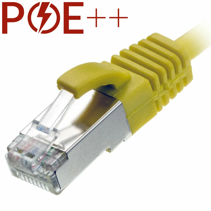 Cablenet 2.5m Cat6a RJ45 Yellow U/FTP LSOH 30AWG Slim Snagless Booted
