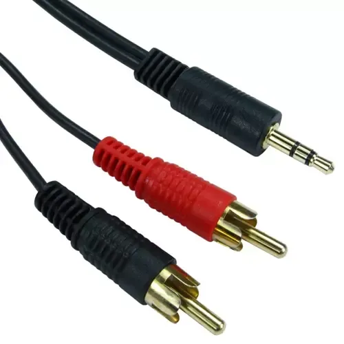 Cables Direct 2TR-320 audio cable 20 m 3.5mm 2 x RCA Black