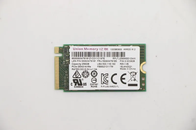 Lenovo 5SS0W76183 internal solid state drive M.2 256 GB PCI Express 3.