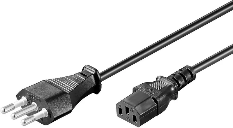 Microconnect PE100450 power cable Black 5 m Power plug type L C13 coup