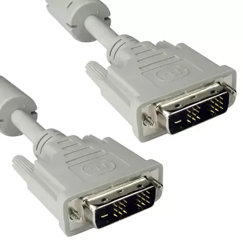 Cables Direct 2m DVI-D m/m DVI cable Beige