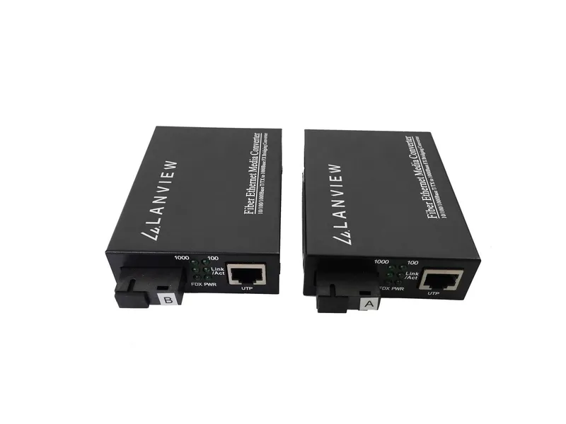 Lanview LVN-MED-SC-1000BASE-X-2 network media converter Single-mode