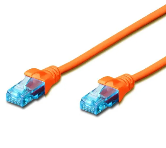 FDL 15M CAT.5e UTP PATCH CABLE- ORANGE