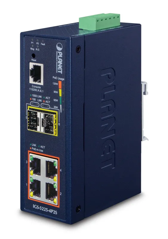 PLANET IGS-5225-4P2S network switch Managed L2+ Gigabit Ethernet (10/1