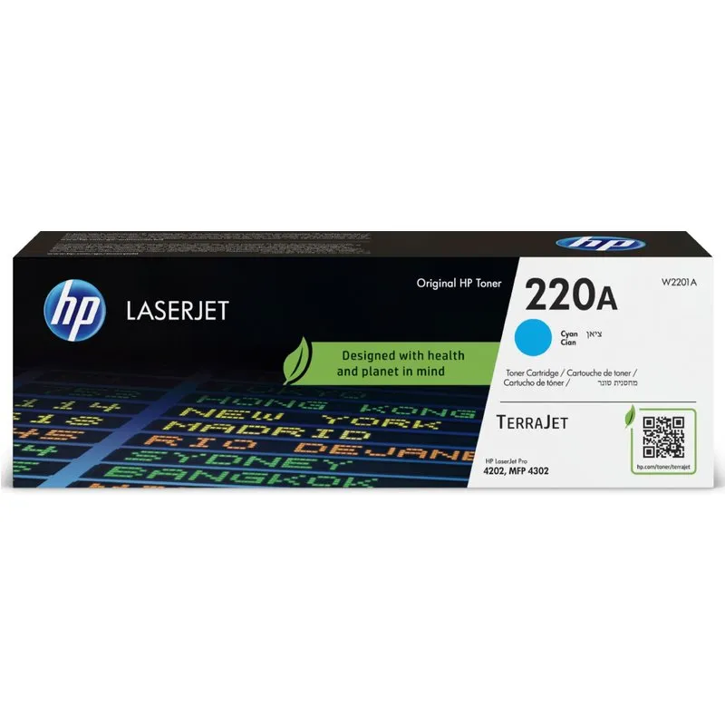 HP 220A Cyan Original LaserJet Toner Cartridge