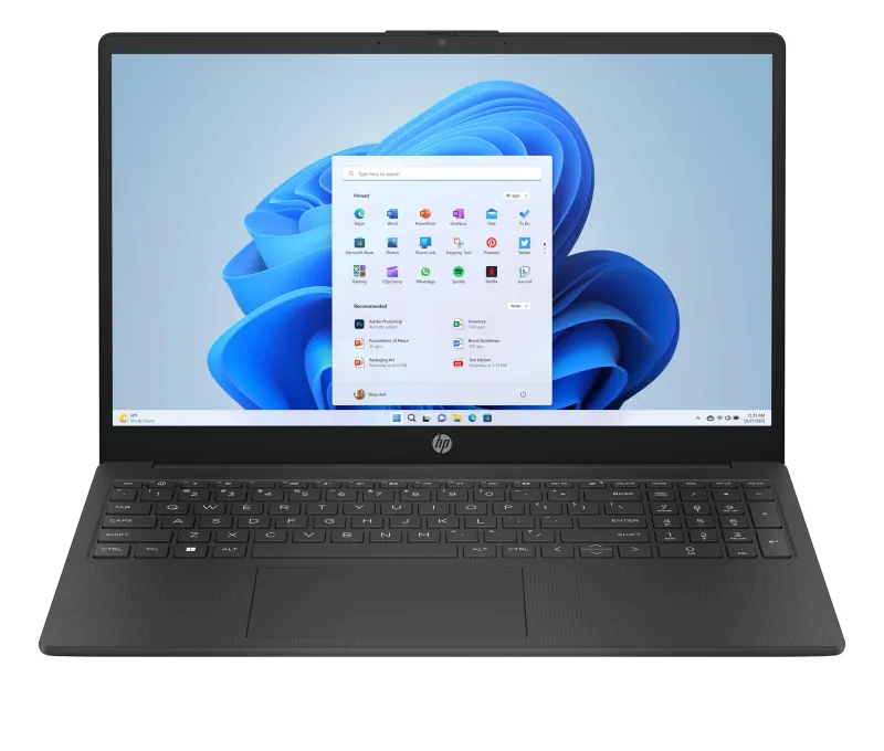 HP 15-fd0059na Intel® Core™ i3 i3-N305 Laptop 39.6 cm (15.6") Full HD 8 GB DDR4-SDRAM Wi-Fi 6 (802.11ax) Windows 11 Home Black