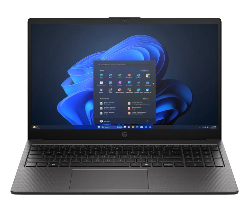 HP 250R G10 Intel Core 5 120U Laptop 39.6 cm (15.6") Full HD 24 GB DDR5-SDRAM 256 GB SSD Wi-Fi 6 (802.11ax) Windows 11 Home Black