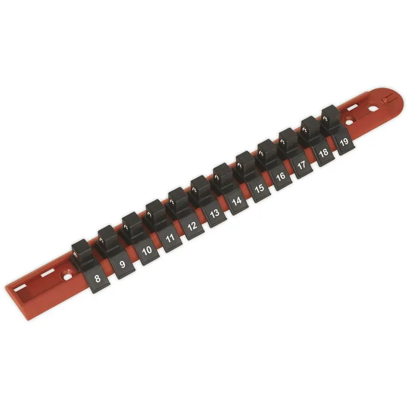 Sealey 3/8" Drive Socket Retaining Rail 12 Clips