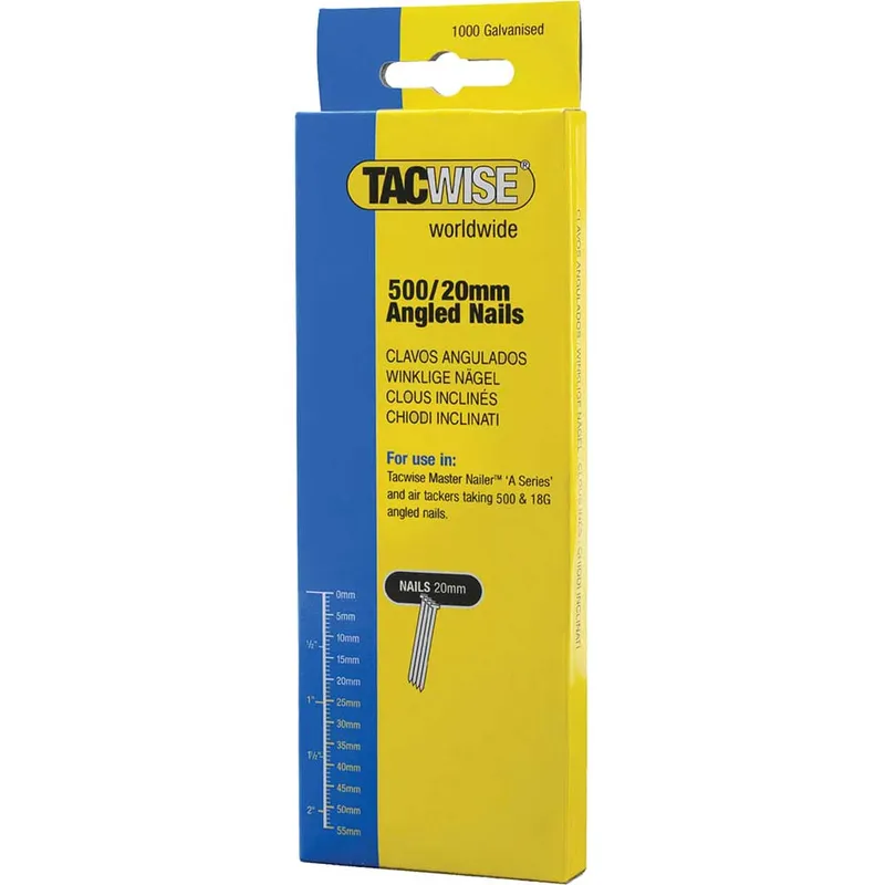 Tacwise 500 Series 18 Gauge Angled Brad Nails