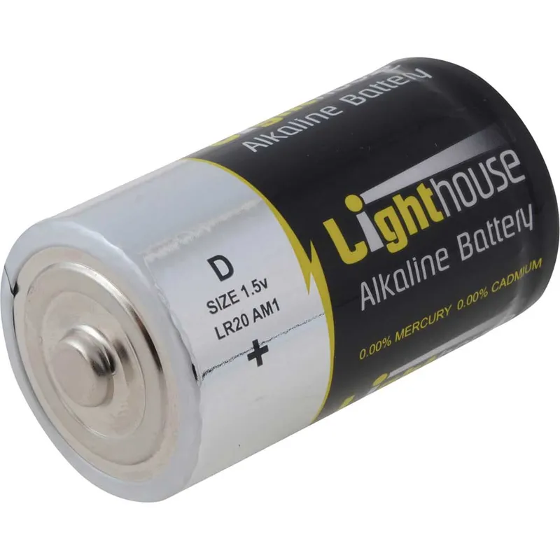 Lighthouse LR20 Extra Long Life D Alkaline Batteries