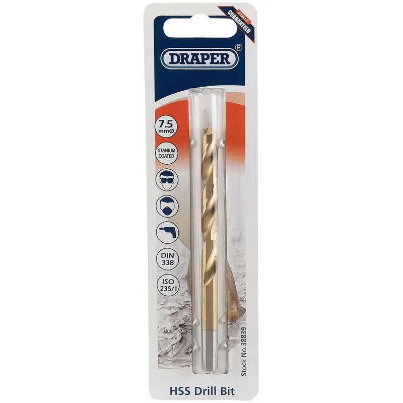 Draper HSS Titanium Coated Drill Bit