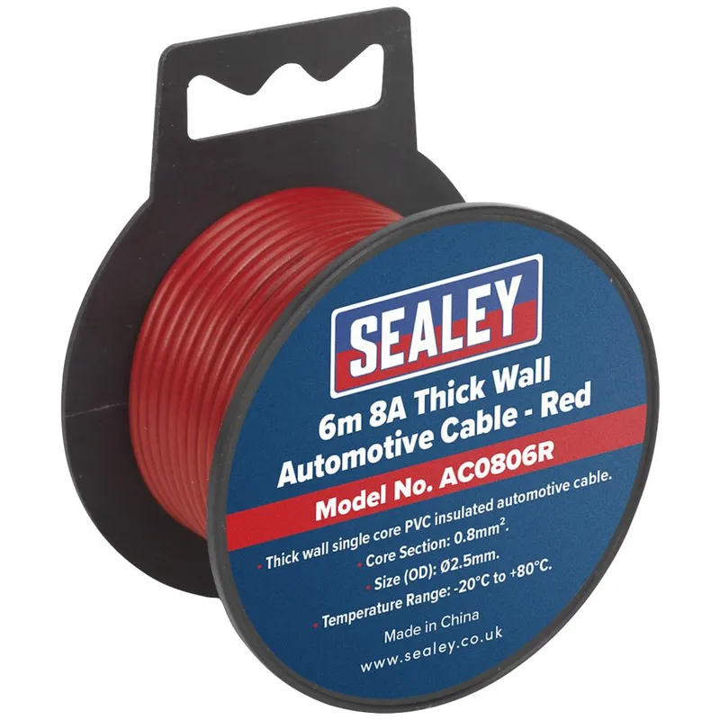 Sealey Automotive Cable 8amp