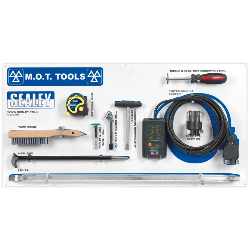 Sealey MOT Tool Shadow Board and Tool Kit