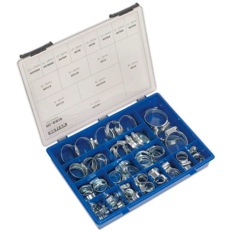 Sealey 81 Piece High Grip Hose Clip Assortment