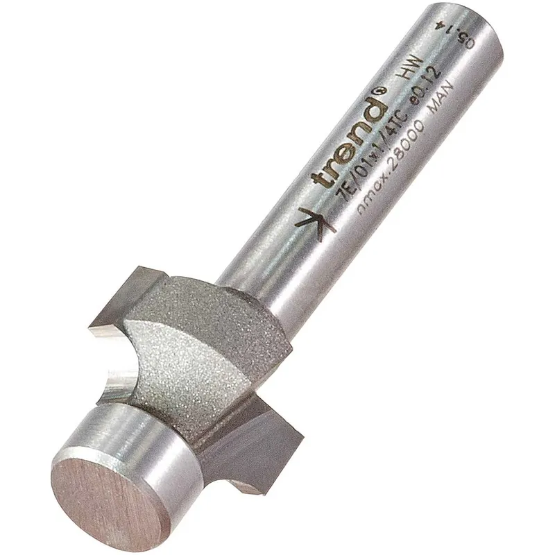 Trend Pin Guided Round Over Router Cutter