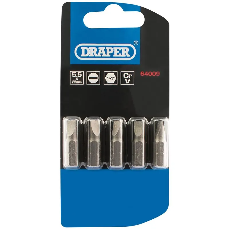 Draper Slotted Screwdriver Bit