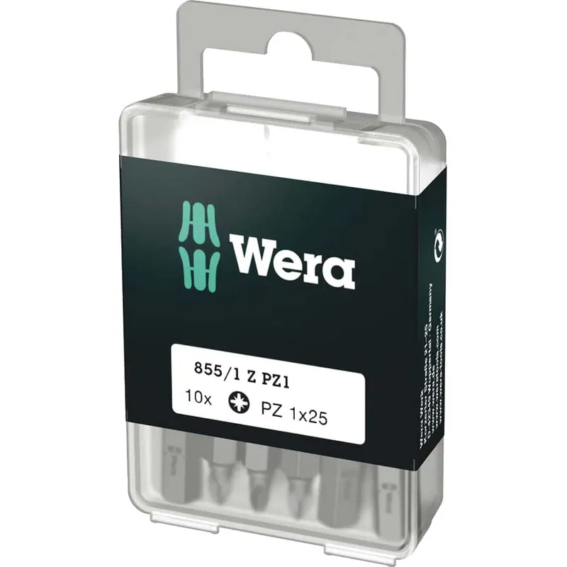 Wera 855/1Z SB Extra Tough Pozi Screwdriver Bits