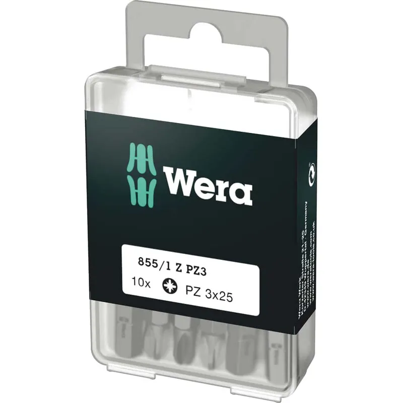 Wera 855/1Z SB Extra Tough Pozi Screwdriver Bits