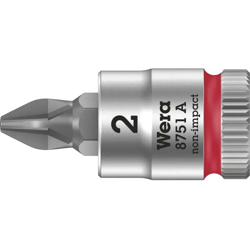 Wera 8751 A Zyklop 1/4" Drive Phillips Socket Bit