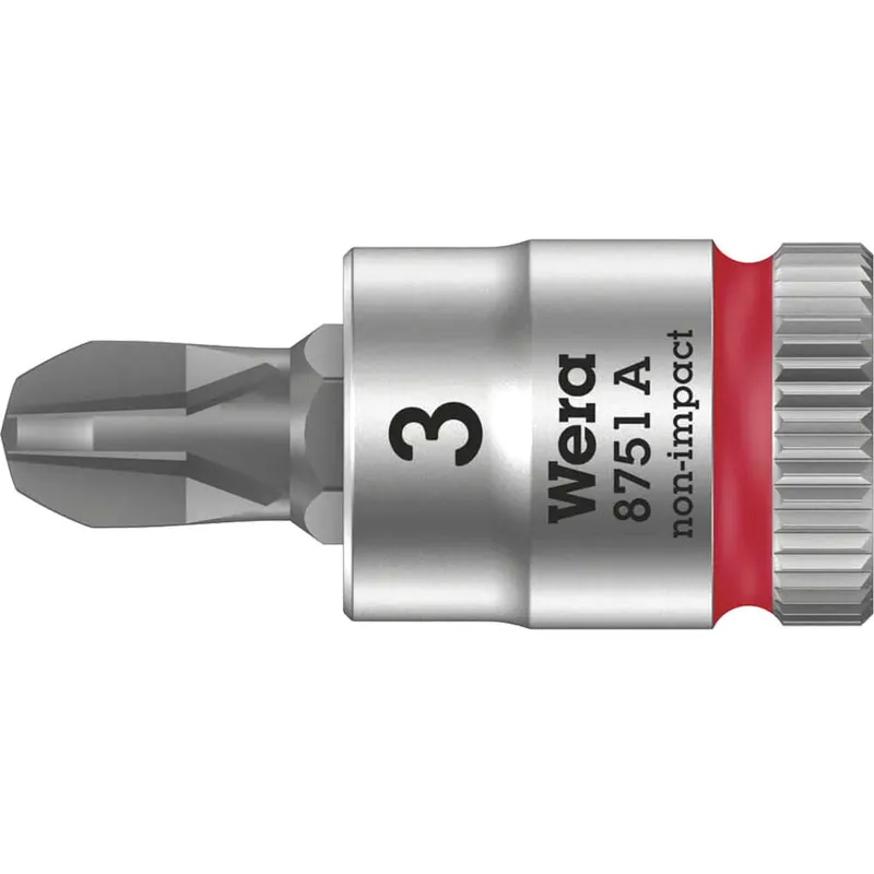 Wera 8751 A Zyklop 1/4" Drive Phillips Socket Bit