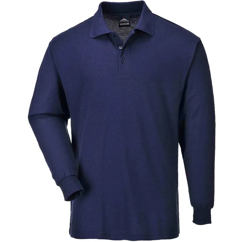Portwest Mens Genoa Long Sleeved Polo Shirt