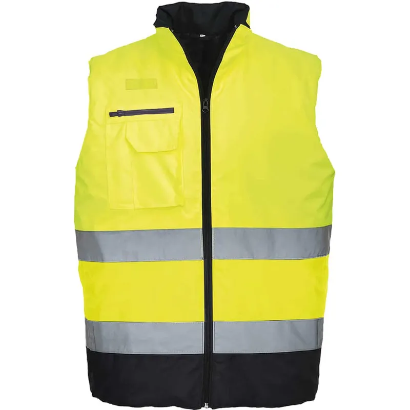 Oxford Weave 300D Class 2 Two Tone Hi Vis Bodywarmer