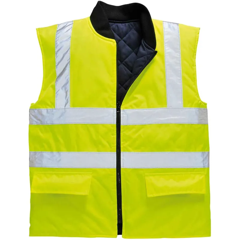 Oxford Weave 300D Class 2 Reversible Hi Vis Bodywarmer