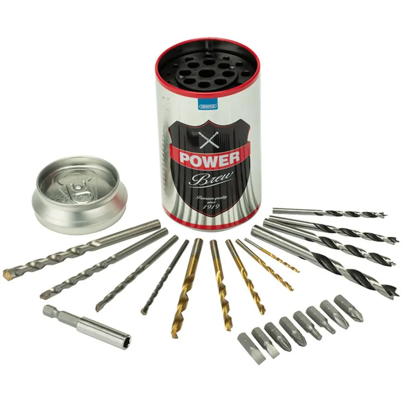 Draper Power Brew Beer Can Drill and Screwdriver Bit Set