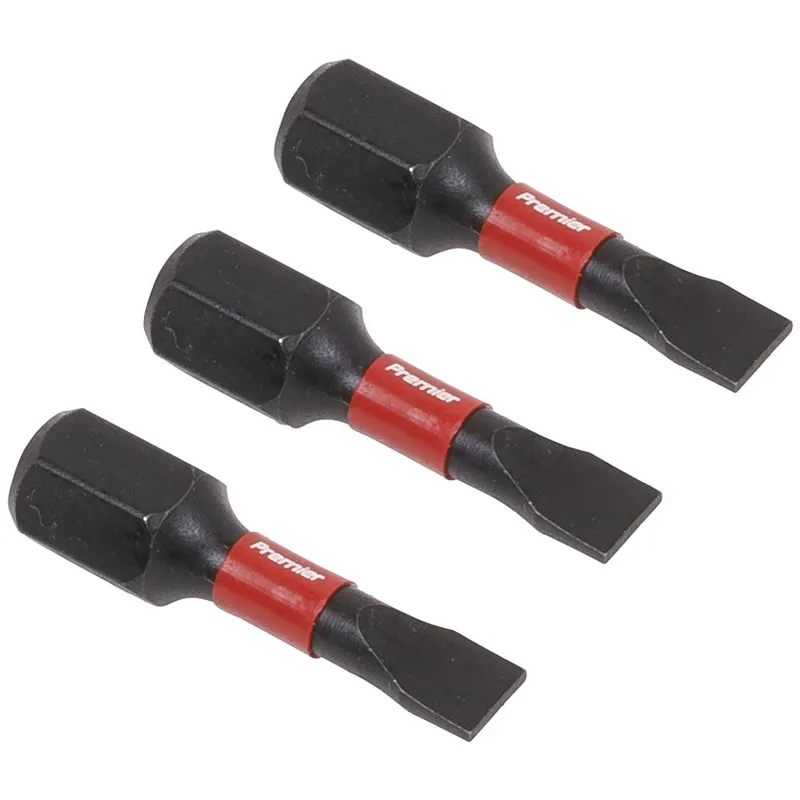 Sealey Impact Power Tool Slotted Screwdriver Bits