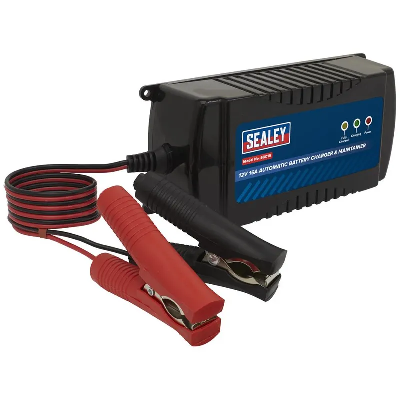 Sealey SBC15 Battery Charger and Maintainer 12V 15A Automatic