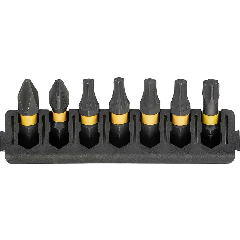 DeWalt 7 Piece FlexTorq Phillips, Pozi and Torx Screwdriver Bit Bar Set