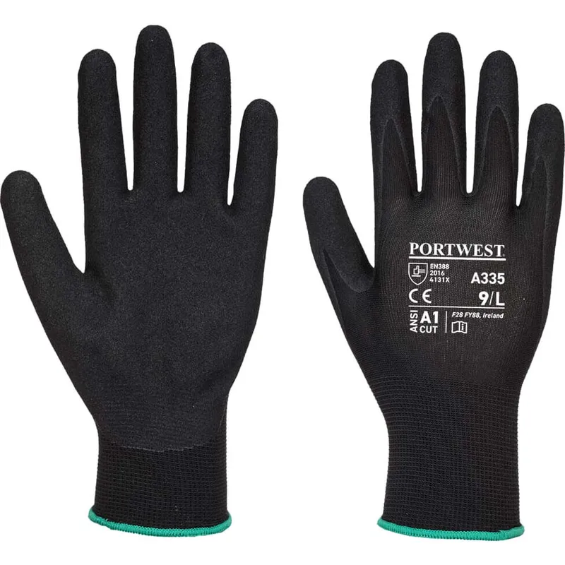 Portwest Dermi Grip NPR15 Nitrile Sandy Gloves