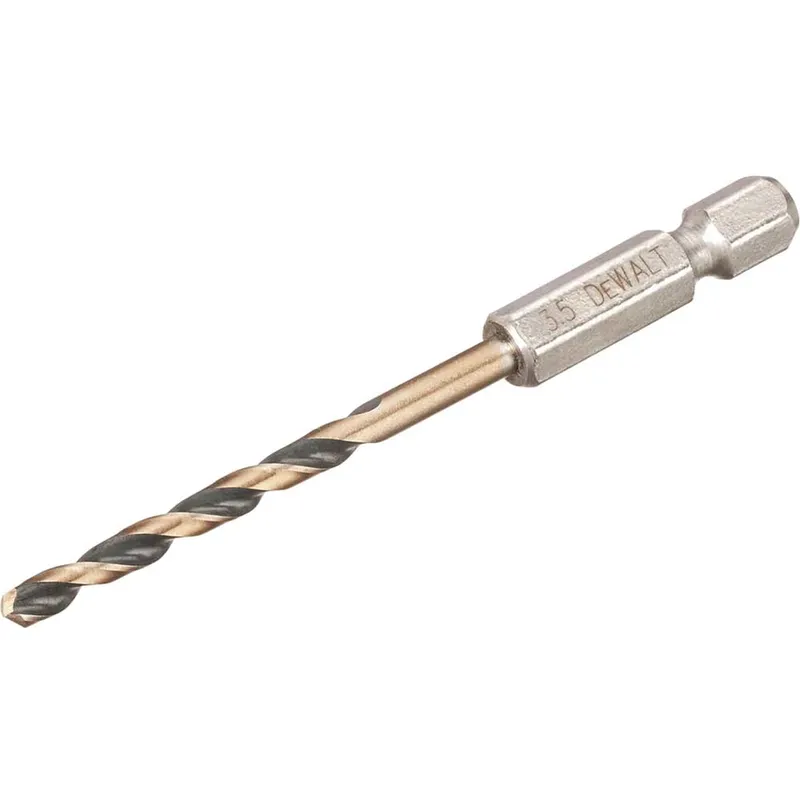 DeWalt Black and Gold Hex Impact HSS Drill Bit