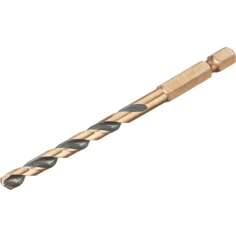 DeWalt Black and Gold Hex Impact HSS Drill Bit