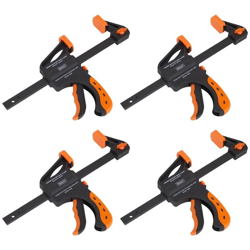 Sealey Ratchet Bar Clamp Pack of 4