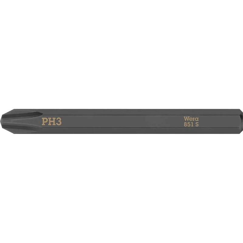 Wera 851 S Phillips Screwdriver Bit for Hand Impact Drivers