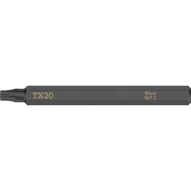 Wera 867 S Torx Screwdriver Bit for Hand Impact Drivers