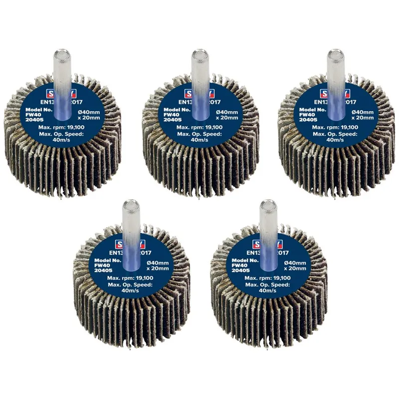 Sealey Flap Wheels Pack Of 5