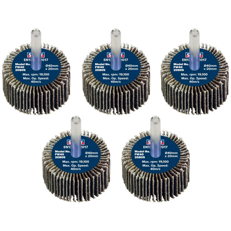 Sealey Flap Wheels Pack Of 5