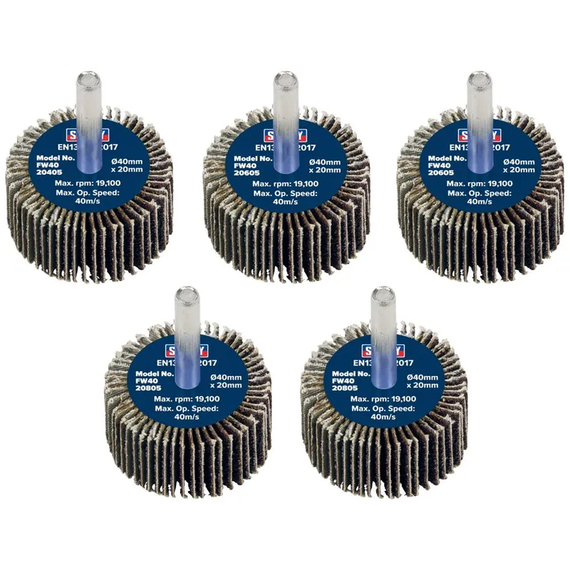 Sealey Flap Wheels Pack Of 5