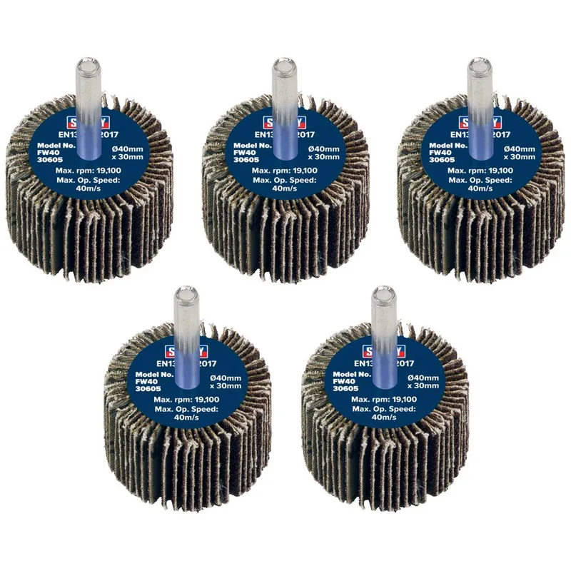 Sealey Flap Wheels Pack Of 5