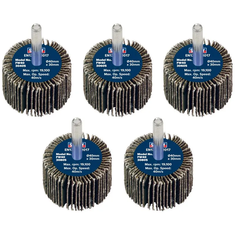 Sealey Flap Wheels Pack Of 5