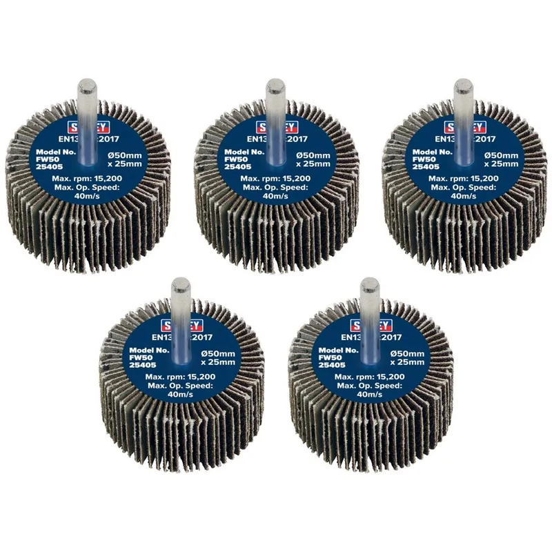 Sealey Flap Wheels Pack Of 5
